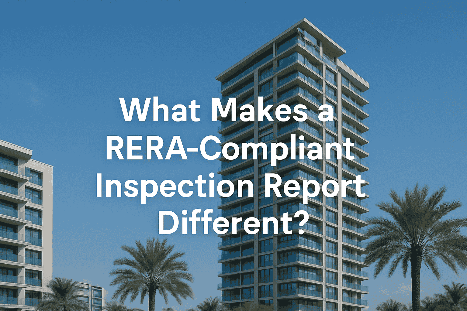RERA Certified inspection company in Dubai