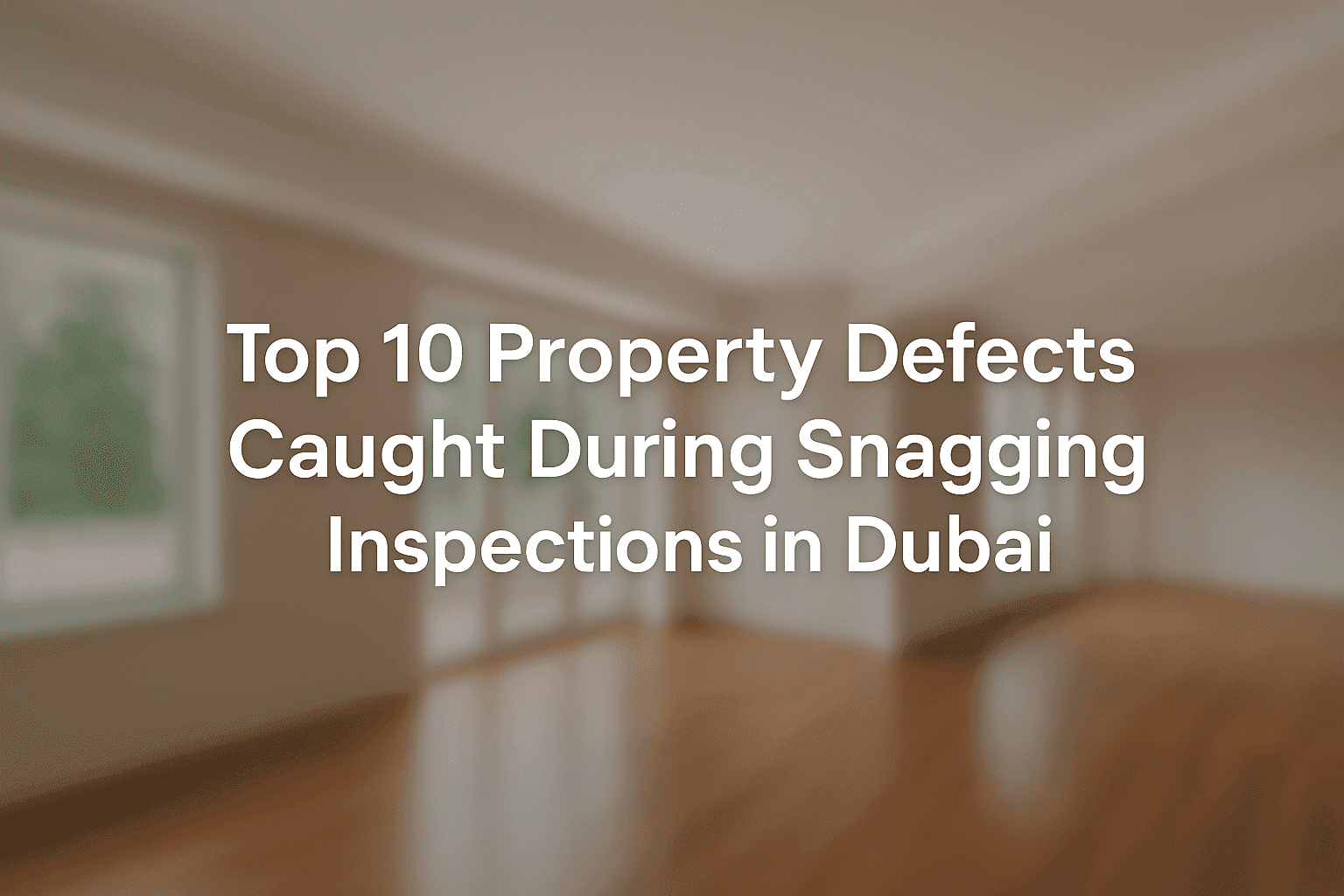 snagging inspections in Dubai